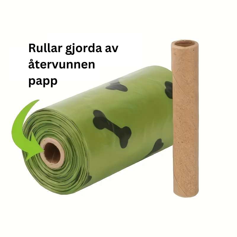 KASTA - Miljövänliga husdjursavfallspåsar med behållare